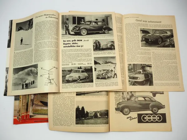 23x Zeitschrift für Motortouristik Motor + Fahrer PKW Motorrad 1954 bis 1957