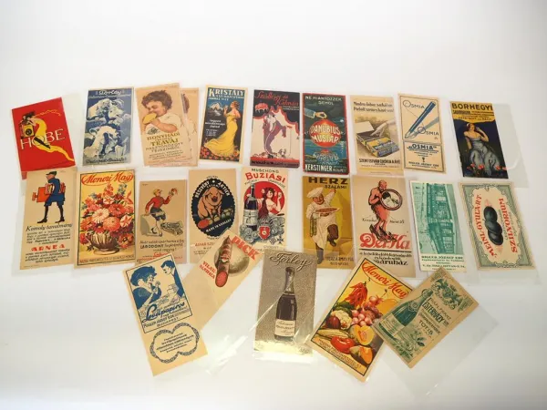 24 Stück Notizzettel Werbung Reklame Ungarn 1900 - 1920 Esterhazy Arnea Törley