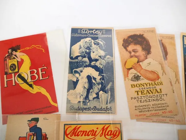 24 Stück Notizzettel Werbung Reklame Ungarn 1900 - 1920 Esterhazy Arnea Törley