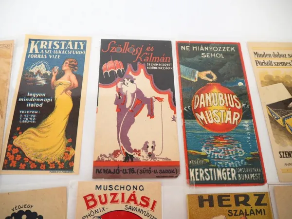 24 Stück Notizzettel Werbung Reklame Ungarn 1900 - 1920 Esterhazy Arnea Törley