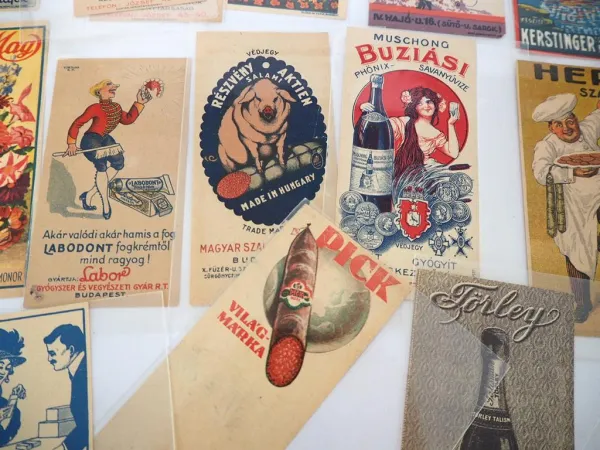 24 Stück Notizzettel Werbung Reklame Ungarn 1900 - 1920 Esterhazy Arnea Törley