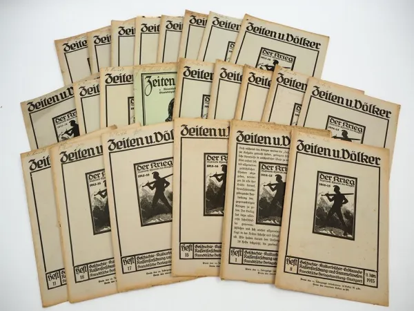 25x Historische Zeitschrift Zeiten und Völker Geschichte Geographie WK1 1915/16