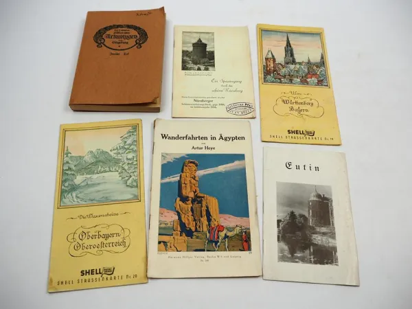 26 Stück Reisebeschreibungen Reiseführer Stadtführer von ca. 1880 bis 1930