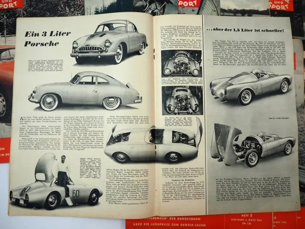26x Zeitschrift Auto Motor und Sport Jahrgang 1954 für PKW und Motorrad