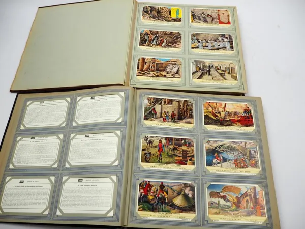 2x Chromos Liebig Album mit 588 Sammelbildern Holland Niederlande