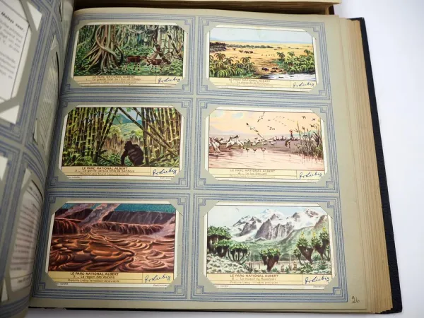 2x Chromos Liebig Album mit 588 Sammelbildern Holland Niederlande