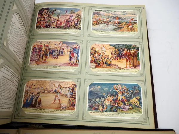2x Chromos Liebig Album mit 588 Sammelbildern Holland Niederlande