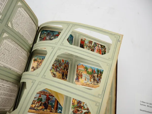 2x Chromos Liebig Album mit 588 Sammelbildern Holland Niederlande
