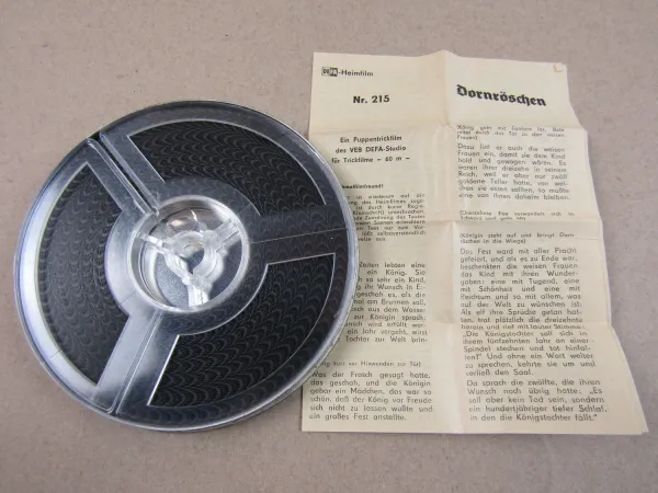 2x DEFA Heimfilm schwarz weiß Dornröschen und Rumpelstilzchen 1960/70er Jahre