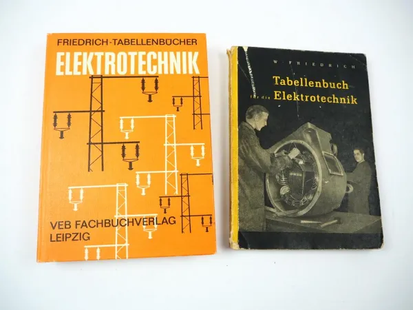 2x Friedrich Tabellenbuch für die Elektrotechnik Ausgabe 1960 1985