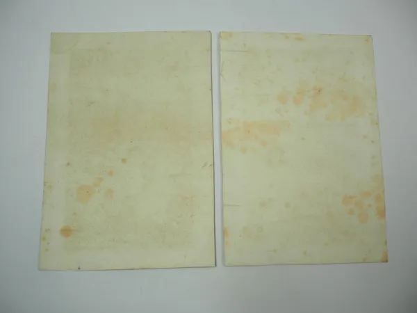 2x Lithographie France en Miniature I. Deroy Paris Chateau de Coucy ca. 1860