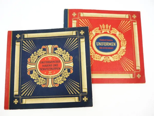 2x Orig. Sammelbilder Album Waldorf Astoria Uniformen Alte Armee Marine komplett