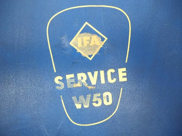 2x Original Leerordner IFA W50 für Ersatzteillisten und Servicemitteilungen DDR