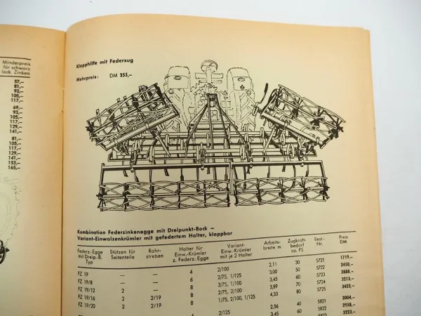 2x Original Preisliste Köckerling Landtechnik Ackerfreund Super 1980