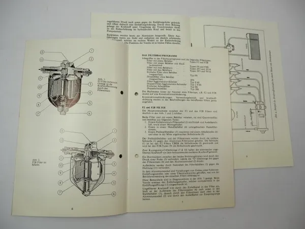 2x Original Prospekt Betriebsanleitung CAV Action Diesel Kraftstoffilter