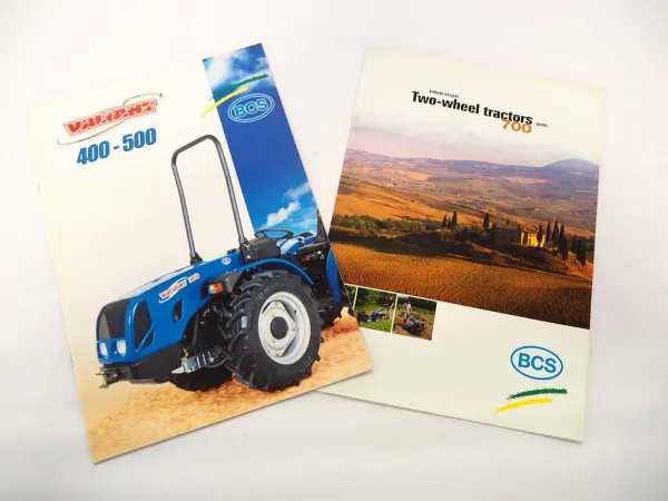 2x Original Prospekt BSC Valiant 400 500 Traktor 700 Einachser 2005/06