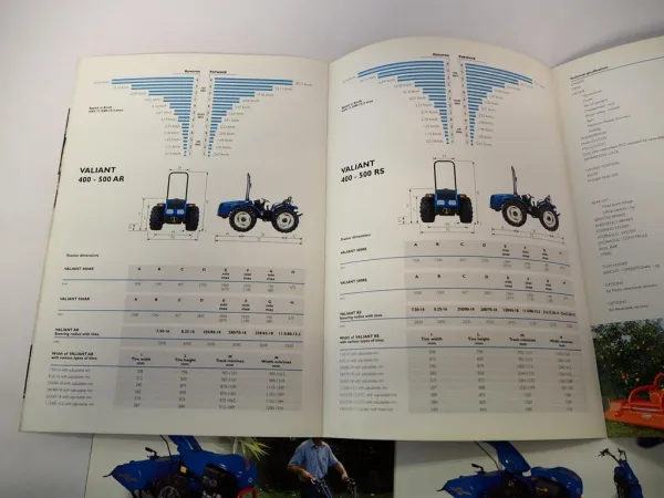 2x Original Prospekt BSC Valiant 400 500 Traktor 700 Einachser 2005/06
