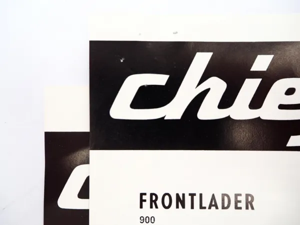 2x Original Prospekt Danlift Chief Frontlader Typ 900 am Deutz Schlepper