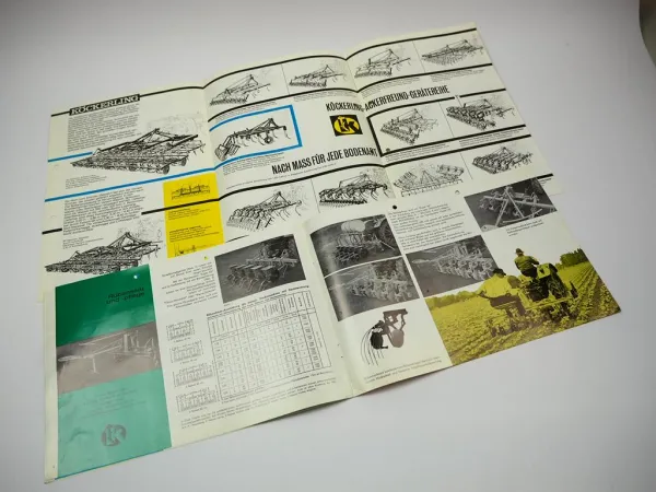 2x Original Prospekt Köckerling Super 63 Rübenhacke 1970er Jahre