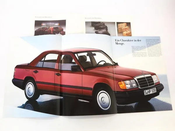 2x Original Prospekt Mercedes Benz 200 250 300 D + Zubehör 1984/85 W124