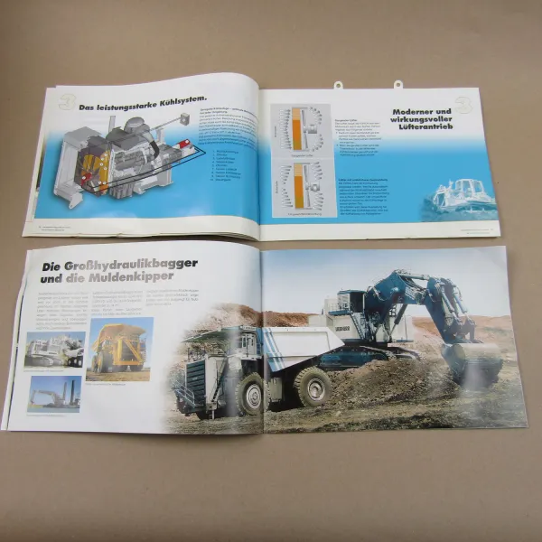 2x Prospekt Liebherr PR 724 Mehrzweckraupe und Programmübersicht Lader Krane