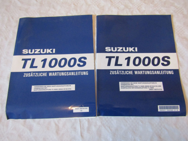 2x Suzuki TL1000S Ergänzung Nachtrag zum Werkstatthandbuch 1997 1998