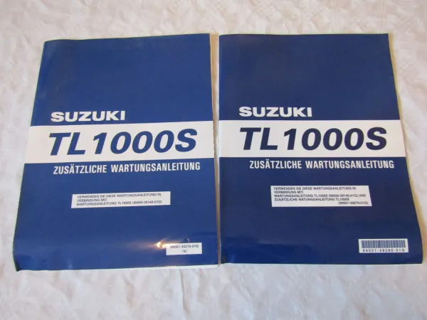 2x Suzuki TL1000S Ergänzung Nachtrag zum Werkstatthandbuch 1997 1998