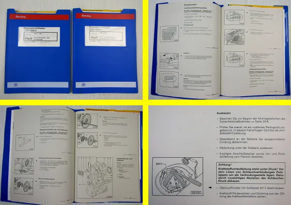 2x VW Golf 4 IV Bora 4 Zylinder Einspritzmotor AEH AKL Werkstatthandbuch