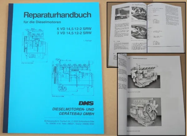 3 + 6VD 14,5/12-2 SRW Dieselmotor Reparaturhandbuch