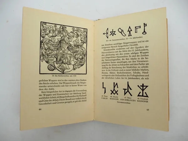 3 Bücher Wappenkunde Heraldik Wappenfibel Bürgerwappen 1930/40er Jahre