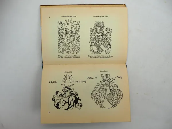 3 Bücher Wappenkunde Heraldik Wappenfibel Bürgerwappen 1930/40er Jahre