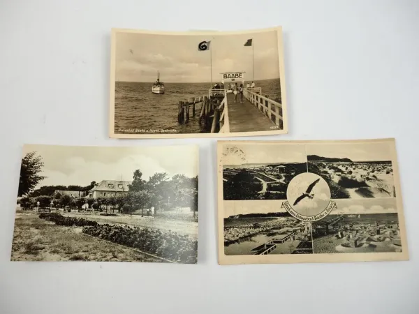 3 Foto AK Baabe auf Rügen Ostsee 1943 1965 Mecklenburg-Vorpommern