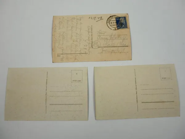 3 Foto AK Insel Hiddensee Vitte Ostsee 1949 Mecklenburg-Vorpommern