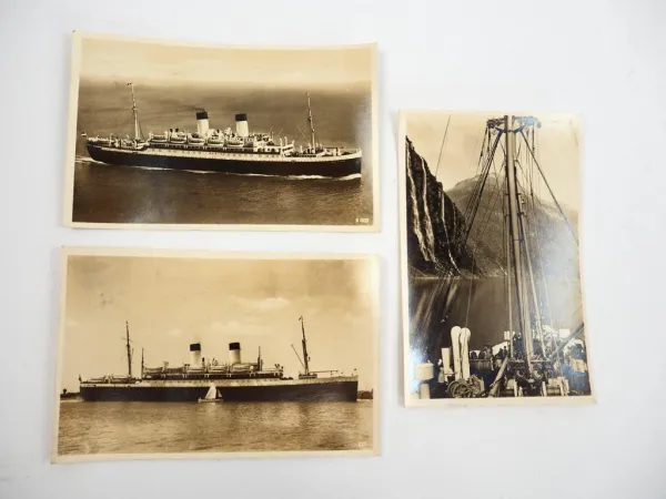3 Foto AK Motorschiff MS Monte Rosa Norwegen 1934