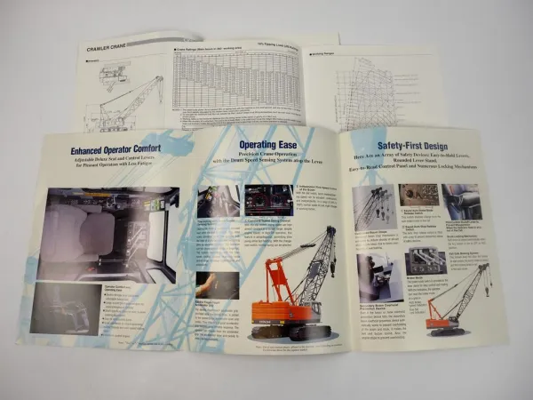 3 Prospekte Brochures Hitachi CX900 Raupenkran Hydraulic Crawler Crane 1999