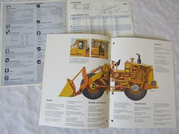 3 Prospekte Fiat Allis 945 B mit Angebot Preislisten und Datenblättern 70/80er