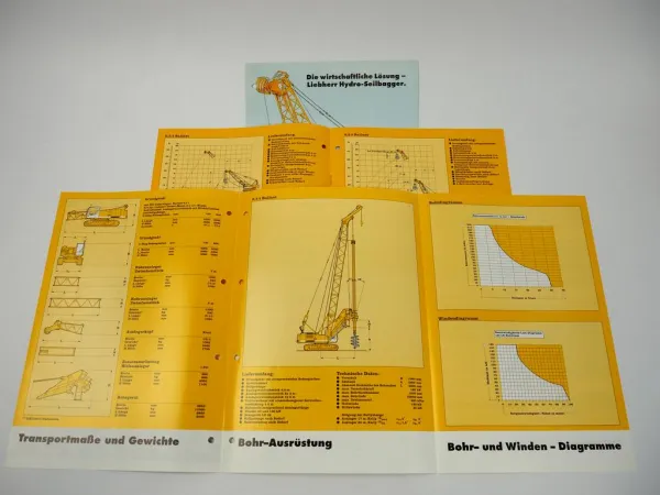 3 Prospekte Liebherr HS833HD Litronic Seilbagger LD22 1998