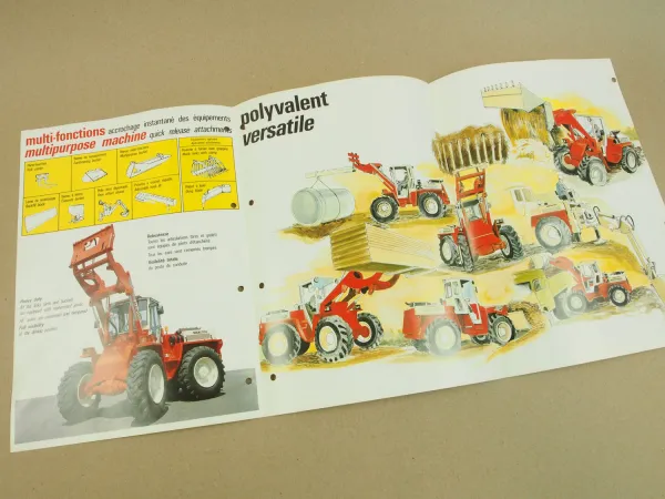 3 Prospekte Manitou MB25G MB30G 4RM40K 4RM50K ML1200 1978/85