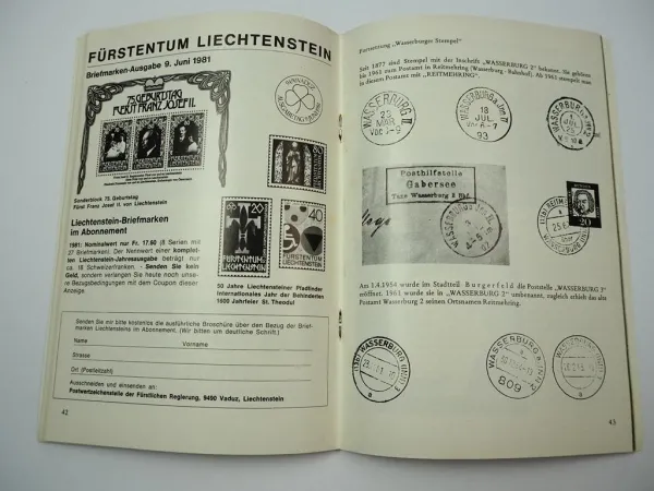300 Jahre Post Wasserburg a Inn Festschrift Briefmarken Ausstellungskatalog 1981