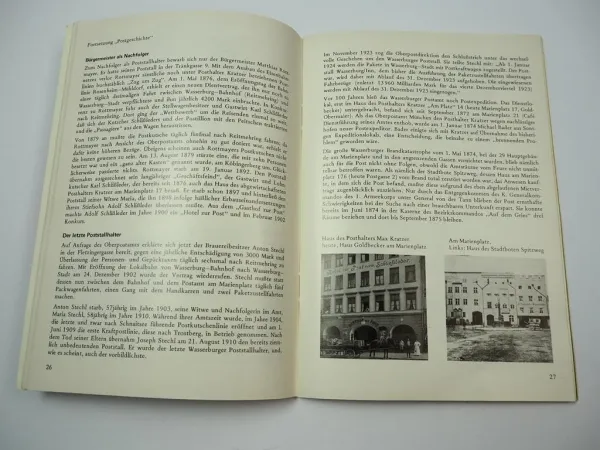 300 Jahre Post Wasserburg a Inn Festschrift Briefmarken Ausstellungskatalog 1981
