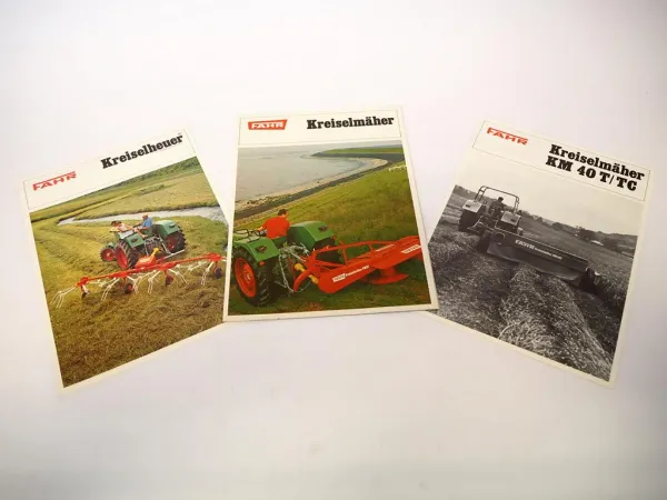 3x Original Prospekt Fahr Kreiselmäher & Kreiselheuer Landtechnik
