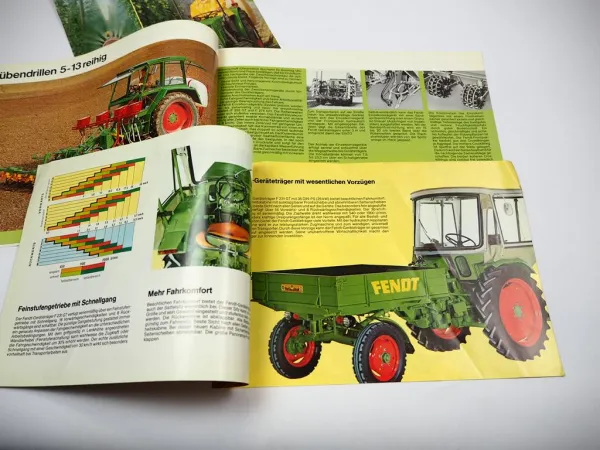3x Original Prospekt Fendt 255 275 231 GT Geräteträger Farmer Traktor 1970er J