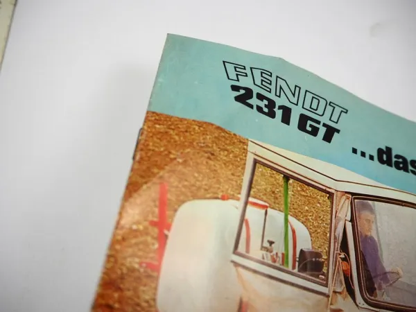 3x Original Prospekt Fendt 255 275 231 GT Geräteträger Farmer Traktor 1970er J