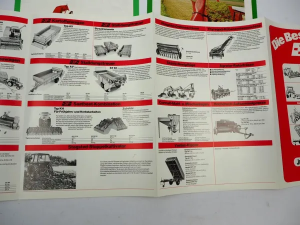 3x Original Prospekt JF Produktprogramm Landtechnik + Häcksler FH FHT 1970er J.