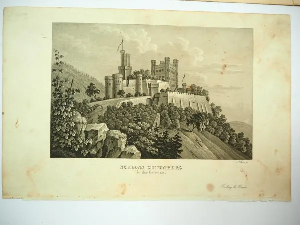 3x wohl Stahlstich Herder Freiburg Ortenberg Volkstrachten Markgraf Baden 1860