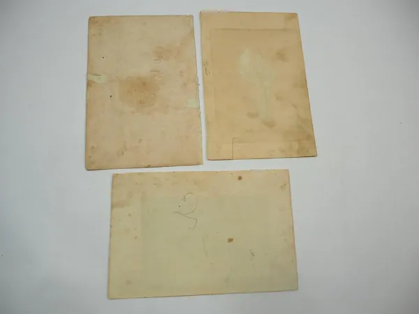 3x wohl Stahlstich Herder Freiburg Ortenberg Volkstrachten Markgraf Baden 1860