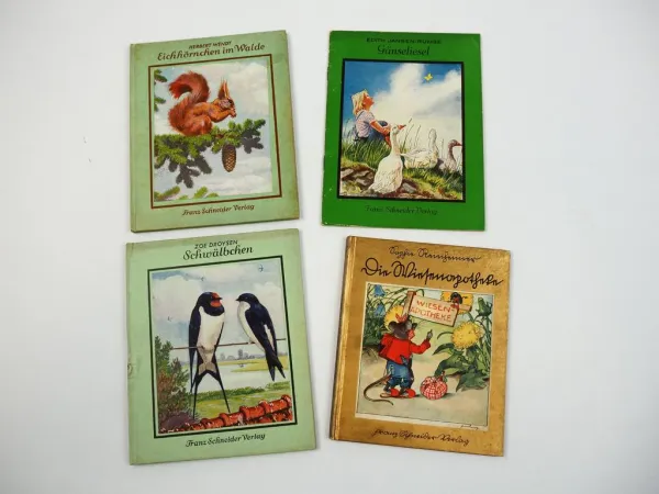 4 antike Kinderbücher Franz Schneider Verlag 1940er Jahre