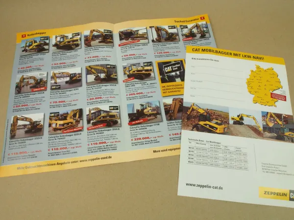 4 Prospekte Cat Zeppelin Baugeräte Markt Preise Bauma Bagger Lader