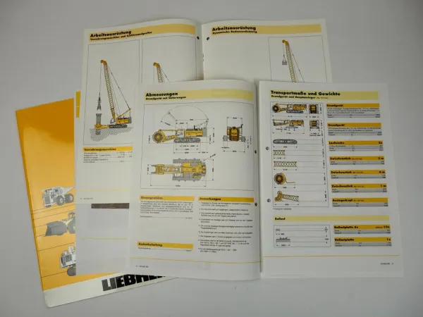4 Prospekte Liebherr HS855HD Litronic Hydro-Seilbagger Einsatzbericht 2006