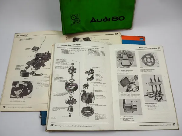 4 Reparaturleitfaden Audi 80 Coupe B2 Elektrik Karosserie Instandhaltung Heizung 1978/80